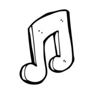 cartoon musical note N41