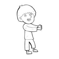 cartoon happy man showing N13