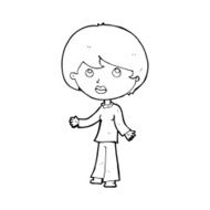 cartoon woman thinking N58