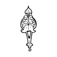 cartoon ornate clasp N13