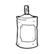cartoon spray can N123