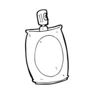 cartoon spray can N124