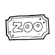 Cartoon Zoo Sign N22