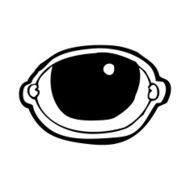 cartoon staring eye N12