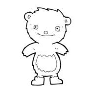 cartoon teddy bear wearing boots N4