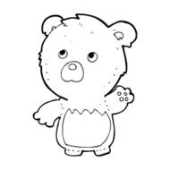 cartoon teddy bear N379