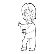 cartoon mustache man N37