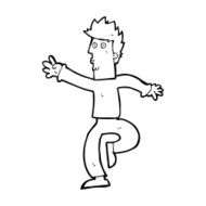 cartoon urgent man N13