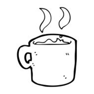 cartoon mug of coffee N14