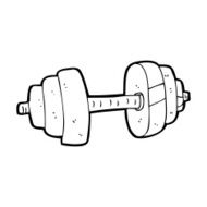 Cartoon Dumbbell N15