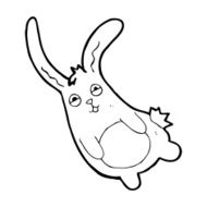 Funny cartoon rabbit N59