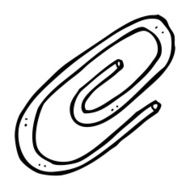 cartoon paperclip N31