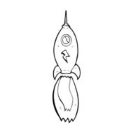 Cartoon Rocket N68