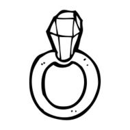 Cartoon Diamond Ring N15