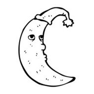 Sleepy Moon Cartoon N21