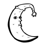 Sleepy Moon Cartoon N22