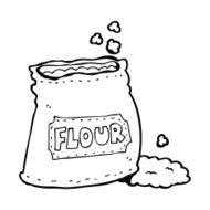 cartoon bag of flour N49