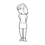 cartoon brainy woman N13