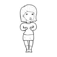 cartoon woman making excuses N24