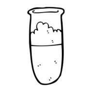 cartoon test tube N17