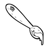 cartoon porridge spoon N5