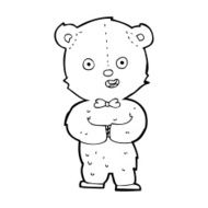 cartoon teddy bear N384