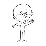 cartoon worried man reaching N26