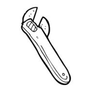 cartoon adjustable spanner N28