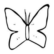 cartoon butterfly symbol N29