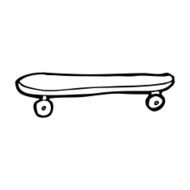 Cartoon Skateboard N96