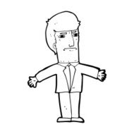 cartoon annoyed boss N13