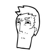 cartoon angry face N39