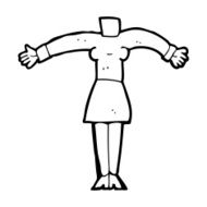 cartoon female body (add photos or mix and match cartoons) N310