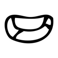 cartoon happy mouth N13