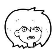 cartoon shocked expression N22