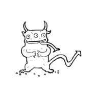cartoon little demon N36