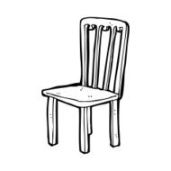 cartoon old chair N36