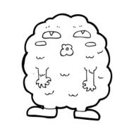 funny cartoon monster N57