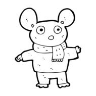 cartoon mouse in clothes N11