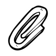 cartoon paperclip N32