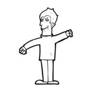 cartoon vampire man N150