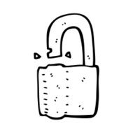 Cartoon Padlock N54