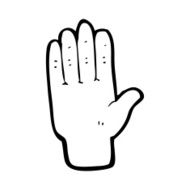 cartoon open hand N5