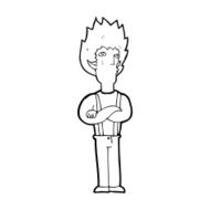 cartoon vampire man N151