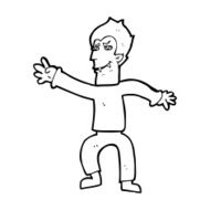 cartoon vampire man N152