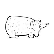 funny cartoon bear N88