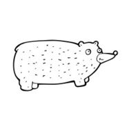 funny cartoon bear N89