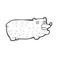 funny cartoon bear N90
