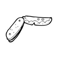 cartoon folding knife N54