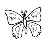 Cartoon Butterfly N117